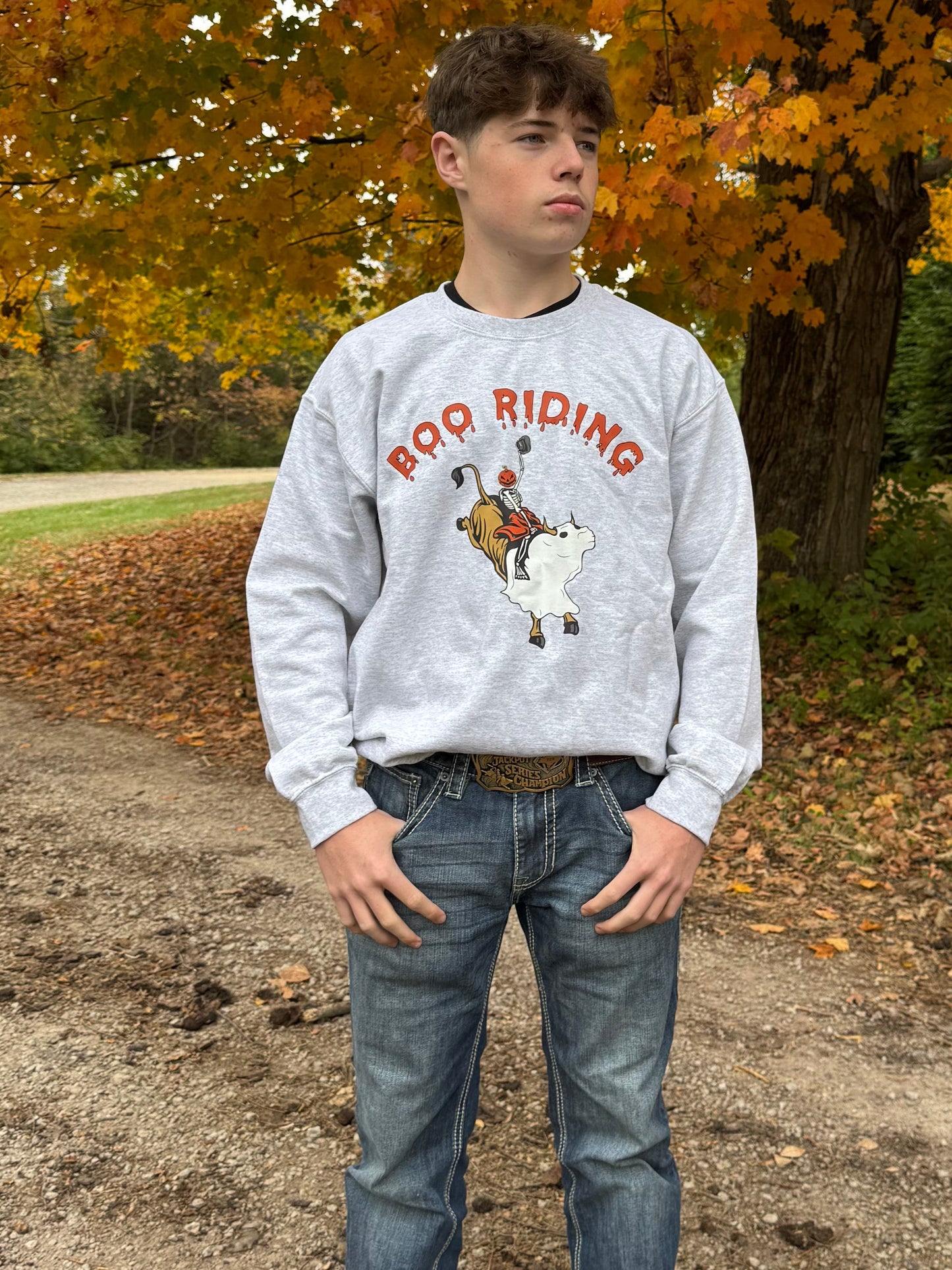 Boo Riding Crewneck